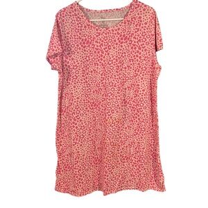 Secret Treasures Pink Leopard-Print Nightshirt